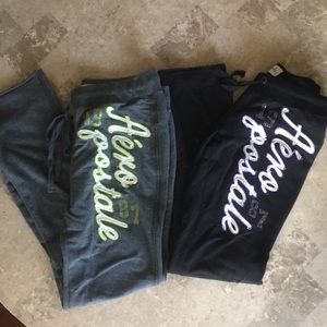 Aeropostale slim fit sweat pants medium & large